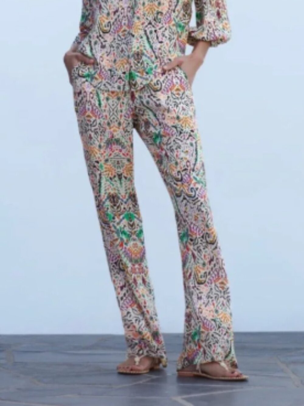 Zara Flare  Trouser Palazzo Pants Women's Size Small